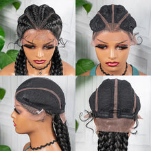 Load image into Gallery viewer, Synthetic Lace Wigs Braided Wigs with Baby Hair Long 26 Inches Box Braids Wig for Black Women Lace Front  Afro Hair Wigs