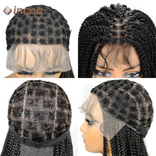 Load image into Gallery viewer, Full Lace Frontal Wigs Twist Braided Wigs For Black Women Box Braided Lace Front Wig Faux Locs Wig Goddess Braids Synthetic Wigs