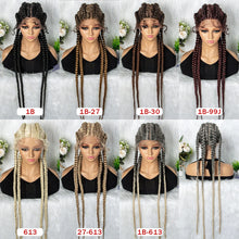 Load image into Gallery viewer, 32 inches Large Four Braid Lace Wig for Black Women Braided Wig  Full Lace Glueless Box Braids Wig Women Synthetic Braided