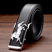 Load image into Gallery viewer, Designer Belts New Leather Belts for Men Buckle Fancy Vintage Jeans Plate Buckle Belts Width:3.5cm Black\Coffee