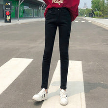 Load image into Gallery viewer, NEW Women Stretch High Waist Classic Retro Jeans Lady Clothes 38 40 Skinny Pants Push Up Leggings Mom Jeans Pencil Trousers