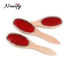 Load image into Gallery viewer, Nunify Large Wide Tooth Comb Metal Hair Brush Hair Wig Care Women Accessories Round Head Massage Brush Reduce Hair Loss Tool