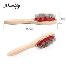 Load image into Gallery viewer, Nunify Large Wide Tooth Comb Metal Hair Brush Hair Wig Care Women Accessories Round Head Massage Brush Reduce Hair Loss Tool