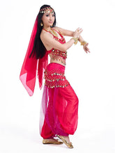 Load image into Gallery viewer, belly dance costumes for sale pants women bollywood indian egyptian belly dress dance plus size for adults for women 4pcs