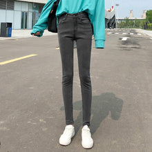 Load image into Gallery viewer, NEW Women Stretch High Waist Classic Retro Jeans Lady Clothes 38 40 Skinny Pants Push Up Leggings Mom Jeans Pencil Trousers