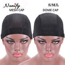 Load image into Gallery viewer, Nunify 1PCS S M L Wholesale Spandex Dome Cap For Bonnet Perruque Black Hairnet Dome Cap Swimming Wig Accessories Wholesale