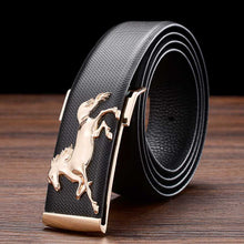Load image into Gallery viewer, Designer Belts New Leather Belts for Men Buckle Fancy Vintage Jeans Plate Buckle Belts Width:3.5cm Black\Coffee