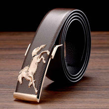 Load image into Gallery viewer, Designer Belts New Leather Belts for Men Buckle Fancy Vintage Jeans Plate Buckle Belts Width:3.5cm Black\Coffee