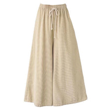 Load image into Gallery viewer, 2023 New fashion Plus size pants Women cotton linen Trousers Bohemian Loose Leisure wide leg pants Summer skirt pants 6XL 7XL