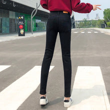 Load image into Gallery viewer, NEW Women Stretch High Waist Classic Retro Jeans Lady Clothes 38 40 Skinny Pants Push Up Leggings Mom Jeans Pencil Trousers