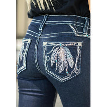 Load image into Gallery viewer, Bootcut Jeans With Embroidery Designs On Back Pocket For Women Embroidery Jeans Woman Pants Denim Ladies Casual Jeans