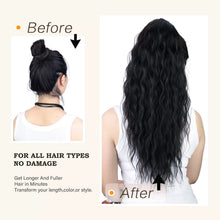 Load image into Gallery viewer, Ponytail Wig Fashion Style Latin American Roll Drawstring Ponytail Water Ripple Wig Small Curls Corn Stigma Performance Wig