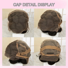 Load image into Gallery viewer, Synthetic Bantu Braided Wigs 6 Inches Full Lace Braided Wig with Baby Hair Afro Short Wigs Knotless Box Braids Wigs for Women