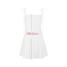 Load image into Gallery viewer, Suninheart Summer White A Line Dress Elegant Spaghetti Strap Bodycon Party Dresses Casual Ruched Holiday Dress Women 2023