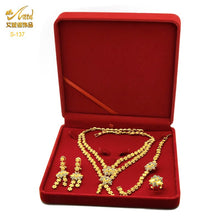 Load image into Gallery viewer, ANIID Dubai Plated Jewelry Set For Women Indian Earring and Necklace Nigeria Moroccan Bridal Accessorie Wedding Bracelet Gifts
