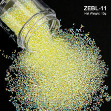 Load image into Gallery viewer, Crystal Tiny Glass Balls Rhinestones For Manicure Microbead Caviar Beads Nail Art Decorations DIY Charms 3D Nails Accessories