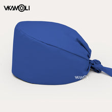 Load image into Gallery viewer, Solid color scrubs caps Pet Grooming Agency Work Scrubs Beauty Work Hats Lab nursing scrubs cap gorro enfermera womens and men