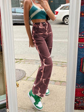 Load image into Gallery viewer, HEYounGIRL Brown Gray Tie Dye Print Harajuku Jeans Women Casual Skinny High Waist Pants Ladies Streetwear Denim Trousers Hip Hop