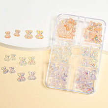 Load image into Gallery viewer, Nail Art Rhinestones Kit 2400pcs Nail Gems Ab Flatback Rhinestones Gems Stones with Storage Organizer for Design Bright Holiday