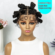 Load image into Gallery viewer, Knotless Braids Wig Synthetic Box Braided Hair Twist Braided Buns Wig Full Lace African Braiding Hair For Black Women
