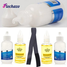 Load image into Gallery viewer, Waterproof Lace Glue and Remover Kit for Wigs Super Hold Hair Bonding Glue Adhesive for Lace Wigs Flechazo Lace Glue with Band