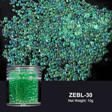 Load image into Gallery viewer, Crystal Tiny Glass Balls Rhinestones For Manicure Microbead Caviar Beads Nail Art Decorations DIY Charms 3D Nails Accessories