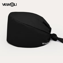 Load image into Gallery viewer, Solid color scrubs caps Pet Grooming Agency Work Scrubs Beauty Work Hats Lab nursing scrubs cap gorro enfermera womens and men