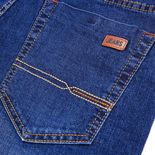 Load image into Gallery viewer, Business Men's Jeans Casual Straight Stretch Fashion Classic Blue Black Work Denim Trousers Male Brand Clothing
