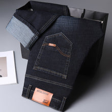Load image into Gallery viewer, New Men's Fashion  Business Casual Stretch Slim Jeans Classic Trousers Denim Pants Male Black Blue