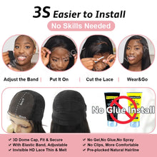 Load image into Gallery viewer, Wow Angel Glueless 250% Real HD Lace Closure Wigs 7X7/6x6/5X5 HD Closure Wig Body Wave Pre Plucked Human Hair Wigs For Women