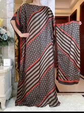 Load image into Gallery viewer, 2023 New Style Fashion Oversize African Women Clothing Dubai Dashiki Abaya Free Size Print Design With Scarf Loose Long Dress