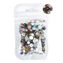 Load image into Gallery viewer, SS3-ss8 1440pcs Clear Crystal AB gold 3D Non HotFix FlatBack Nail Art Rhinestones Decorations Shoes And Dancing Decoration