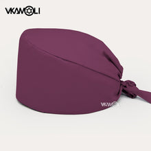 Load image into Gallery viewer, Solid color scrubs caps Pet Grooming Agency Work Scrubs Beauty Work Hats Lab nursing scrubs cap gorro enfermera womens and men