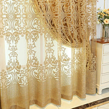 Load image into Gallery viewer, New Curtains for Living Dining Room Bedroom Custom High-end Luxury European Embroidery Gold Door Window Room Decor White Tulle