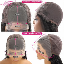 Load image into Gallery viewer, Lace Front Human Hair Wig Deep Wave Frontal Wig Transparent 13x4 Full Lace Frontal Human Hair Wig For Women Human Hair Wigs