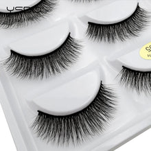 Load image into Gallery viewer, YSDO 5Pairs Mink Eyelashes Natural Long 3D Mink Lashes Hand Made Dramatic False Eye Lashes Plastic Cotton Stalk Makeup Cilios G8