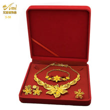 Load image into Gallery viewer, ANIID Dubai Plated Jewelry Set For Women Indian Earring and Necklace Nigeria Moroccan Bridal Accessorie Wedding Bracelet Gifts