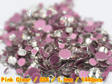 Load image into Gallery viewer, SS3-ss8 1440pcs Clear Crystal AB gold 3D Non HotFix FlatBack Nail Art Rhinestones Decorations Shoes And Dancing Decoration
