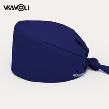 Load image into Gallery viewer, Solid color scrubs caps Pet Grooming Agency Work Scrubs Beauty Work Hats Lab nursing scrubs cap gorro enfermera womens and men