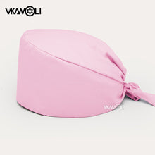 Load image into Gallery viewer, Solid color scrubs caps Pet Grooming Agency Work Scrubs Beauty Work Hats Lab nursing scrubs cap gorro enfermera womens and men