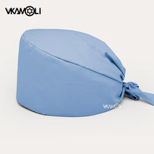 Load image into Gallery viewer, Solid color scrubs caps Pet Grooming Agency Work Scrubs Beauty Work Hats Lab nursing scrubs cap gorro enfermera womens and men