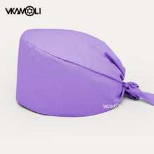 Load image into Gallery viewer, Solid color scrubs caps Pet Grooming Agency Work Scrubs Beauty Work Hats Lab nursing scrubs cap gorro enfermera womens and men