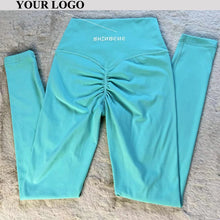 Load image into Gallery viewer, SHINBENE Sculpt Peach High Waist V Cut Back Gym Fitness Tights Yoga Pants Hidden Scrunch Butt Sport Leggings for Women