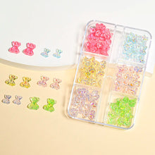 Load image into Gallery viewer, Nail Art Rhinestones Kit 2400pcs Nail Gems Ab Flatback Rhinestones Gems Stones with Storage Organizer for Design Bright Holiday