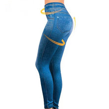 Load image into Gallery viewer, Spring and Autumn Jeans Genie Slim Fashion Leggings Mock Pocket Woman Fitness Pants Pants Women