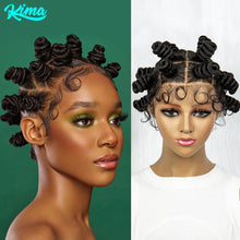 Load image into Gallery viewer, Knotless Braids Wig Synthetic Box Braided Hair Twist Braided Buns Wig Full Lace African Braiding Hair For Black Women