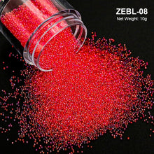 Load image into Gallery viewer, Crystal Tiny Glass Balls Rhinestones For Manicure Microbead Caviar Beads Nail Art Decorations DIY Charms 3D Nails Accessories