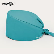 Load image into Gallery viewer, Solid color scrubs caps Pet Grooming Agency Work Scrubs Beauty Work Hats Lab nursing scrubs cap gorro enfermera womens and men