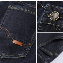 Load image into Gallery viewer, New Men's Fashion  Business Casual Stretch Slim Jeans Classic Trousers Denim Pants Male Black Blue