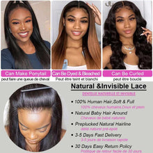 Load image into Gallery viewer, Body Wave 13x4 Lace Frontal Human Hair Wigs 30" 32" 34" Lace Front Wig Raw Indian Remy Hair Lace Front Human Hair Wigs For Women